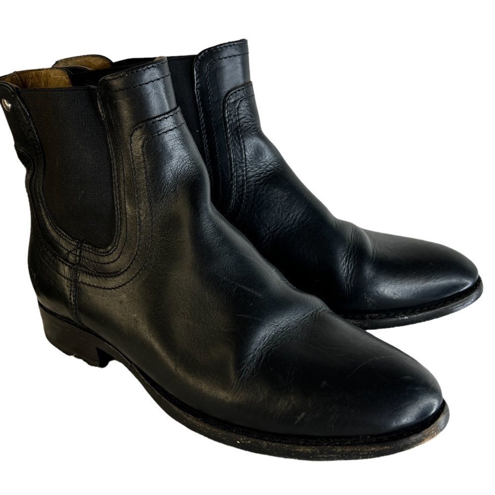 Frye Black Leather Booties